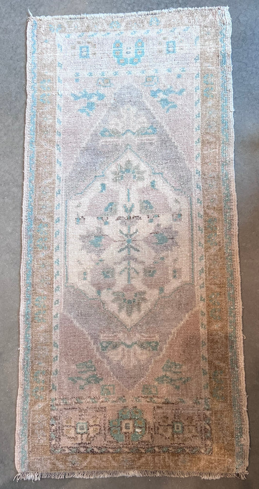 Vintage Turkish Yastik Rug J77966