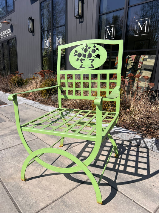 Vintage French Garden Chair – Painted Iron - Set of 2