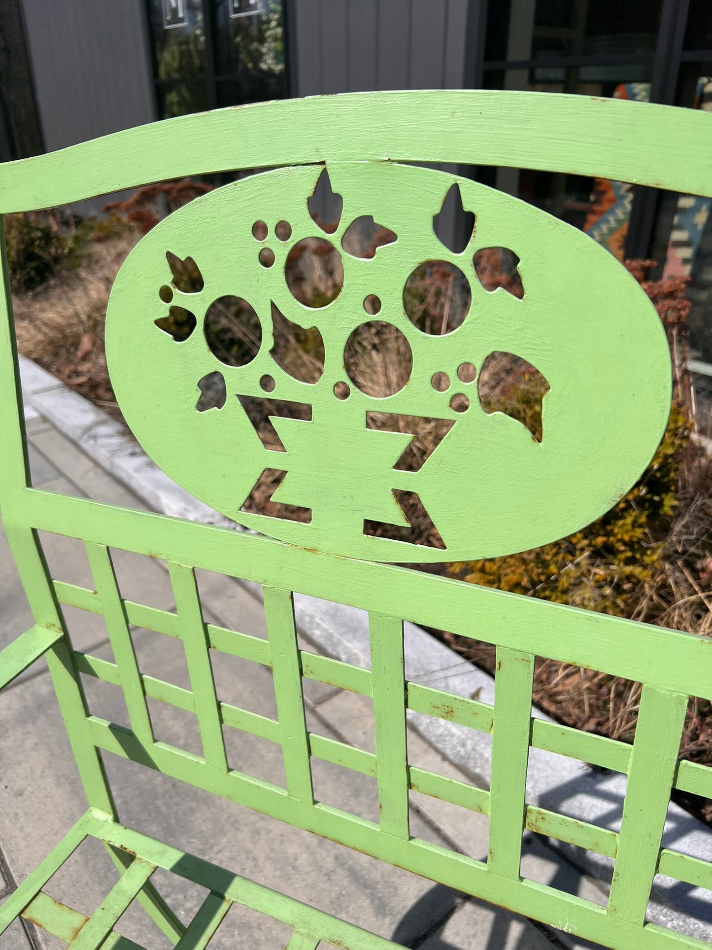 Vintage French Garden Chair – Painted Iron - Set of 2