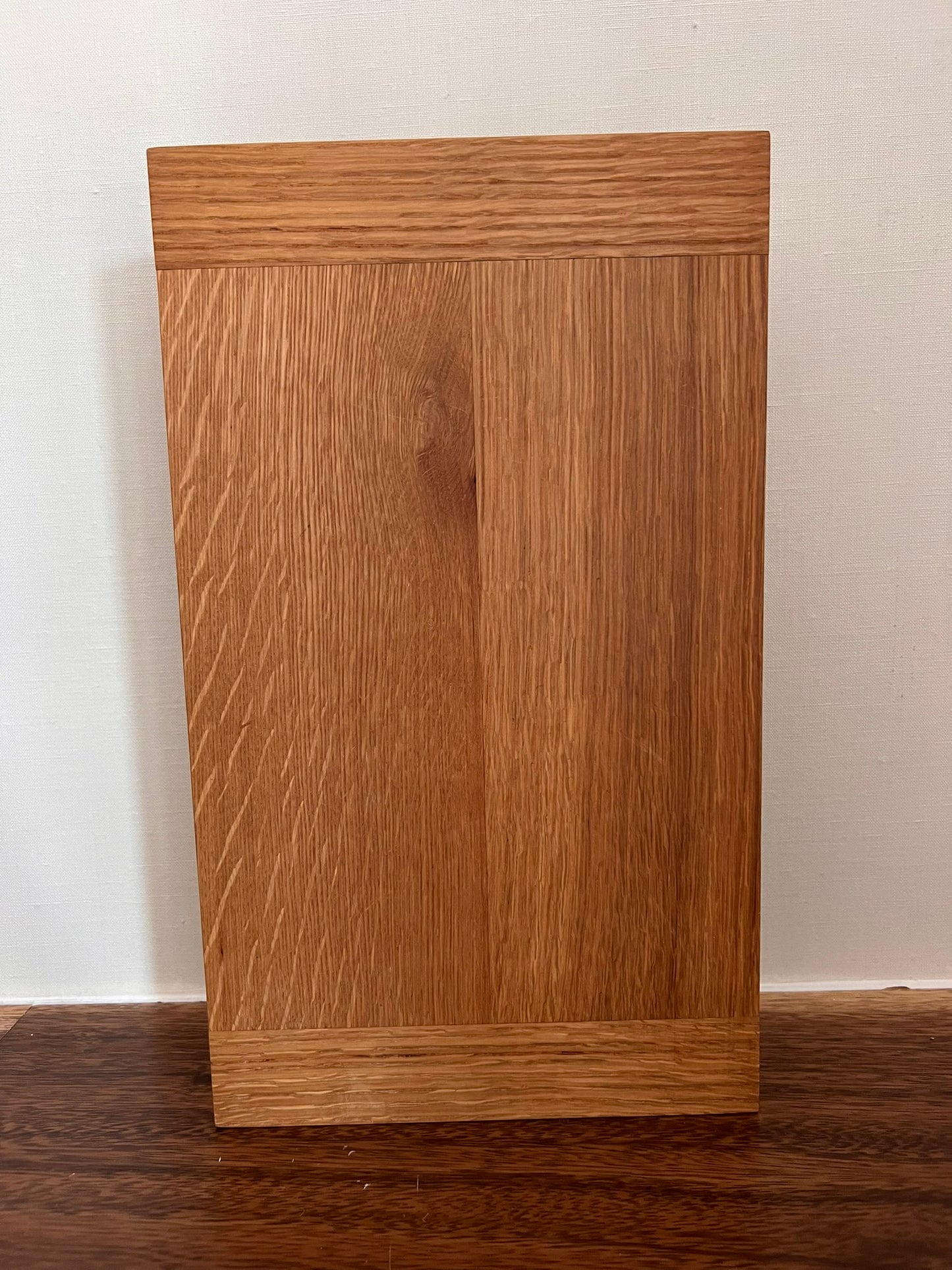 Handmade White Oak Cutting Board, Solid Wood Artisan Kitchen Prep Board