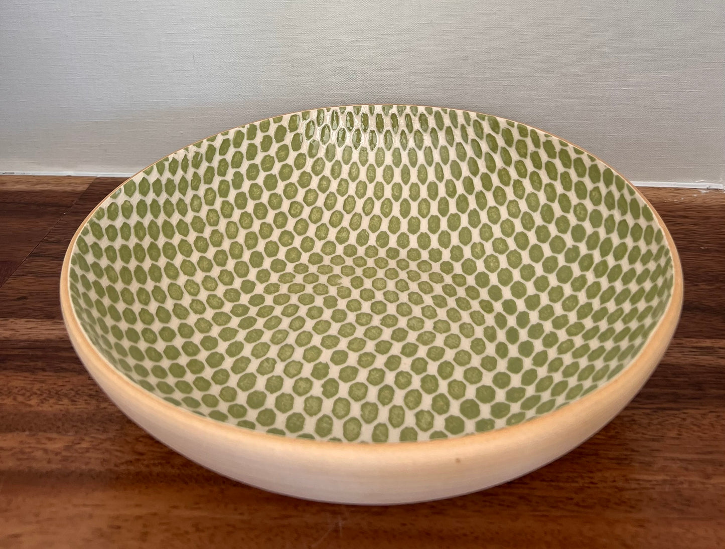 12" Medium Serving Bowl - Dot