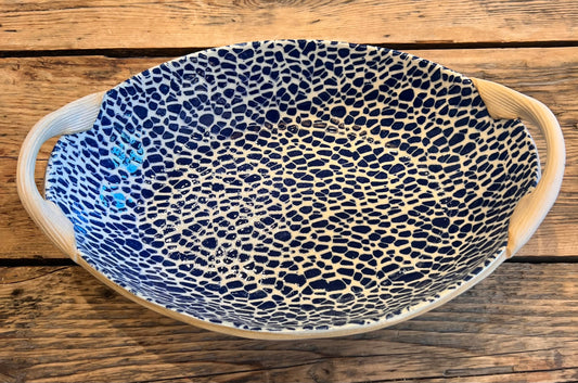 Nested Oval w/Handles Pebble