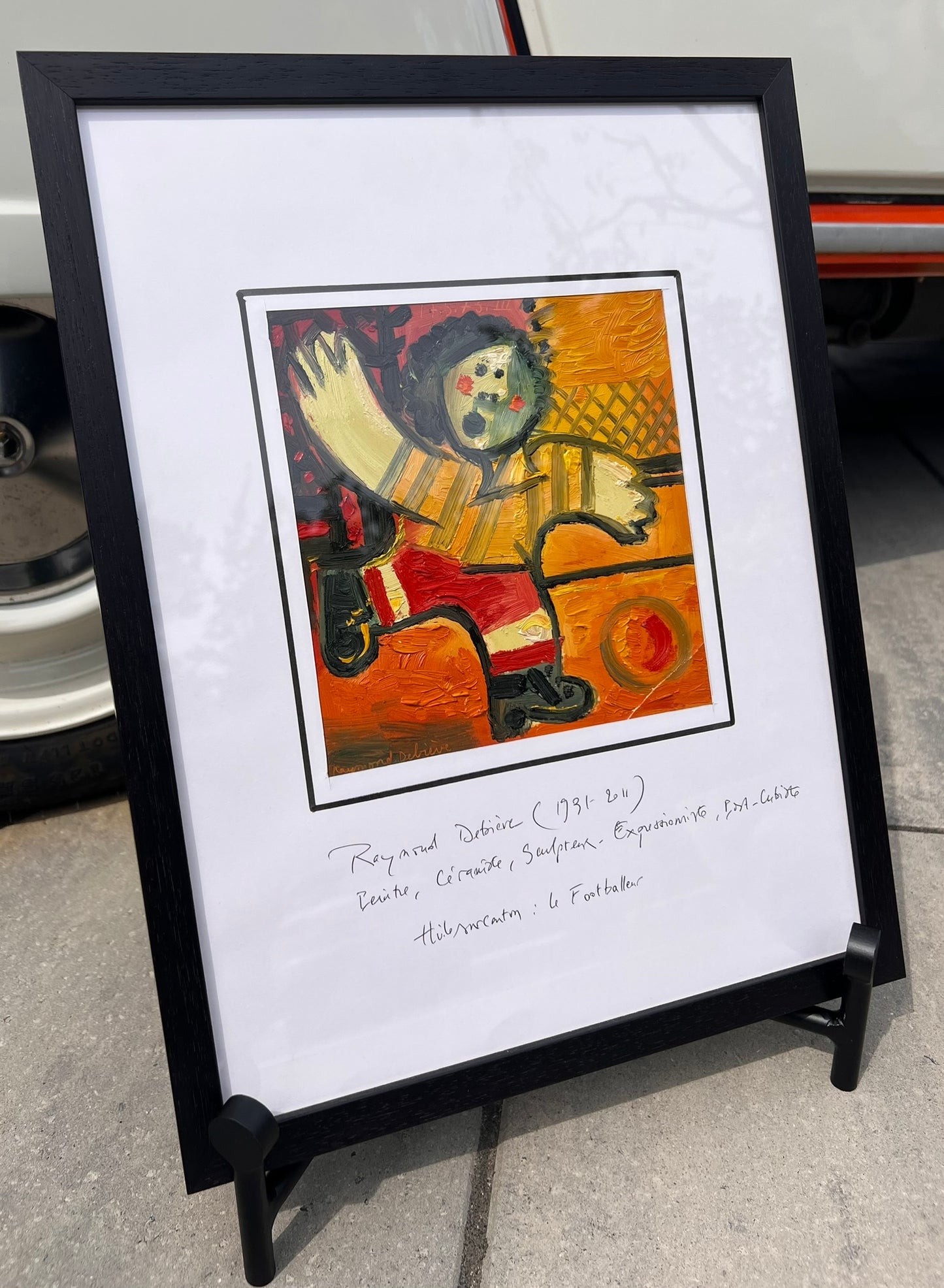 Raymond Debiève (1931–2011) Le Footballer, 14" x 18"