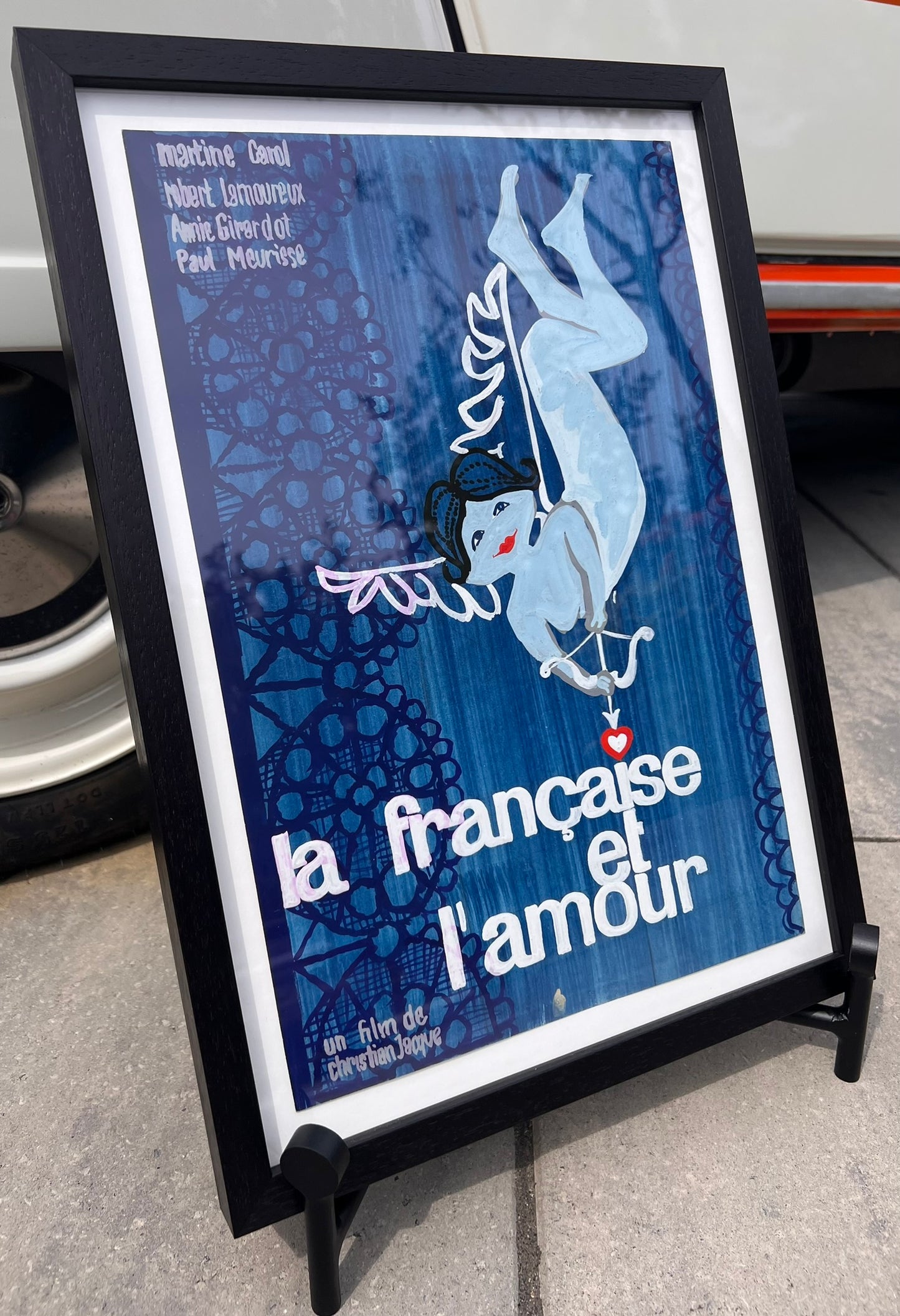 Bernard Grimaud (b. 1969) La Française et l'Amour Film Poster Study, 14" x 19"