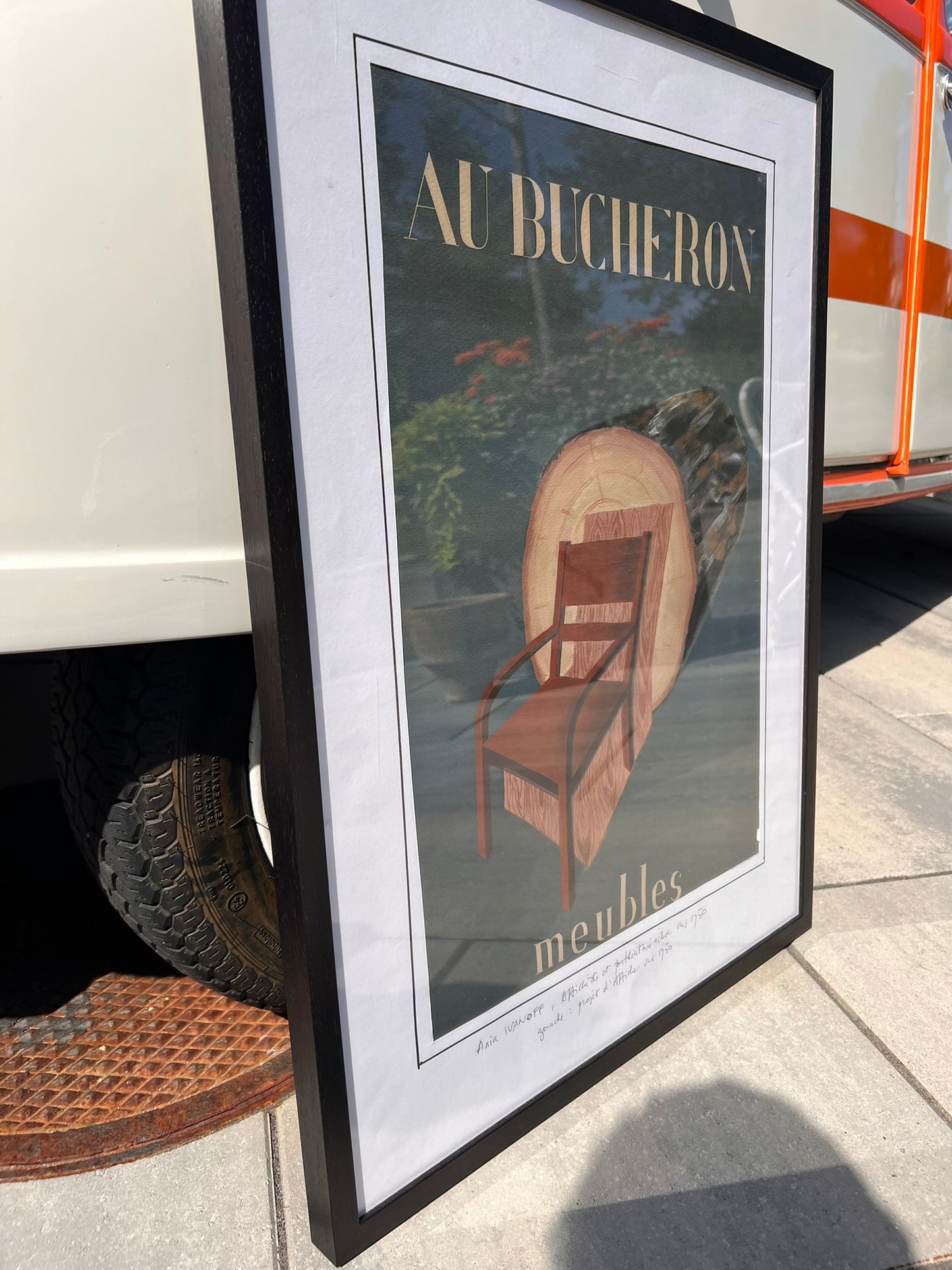 Ania Ivanoff Au Bucheron – Meubles Original Poster Design, 22" x 30"
