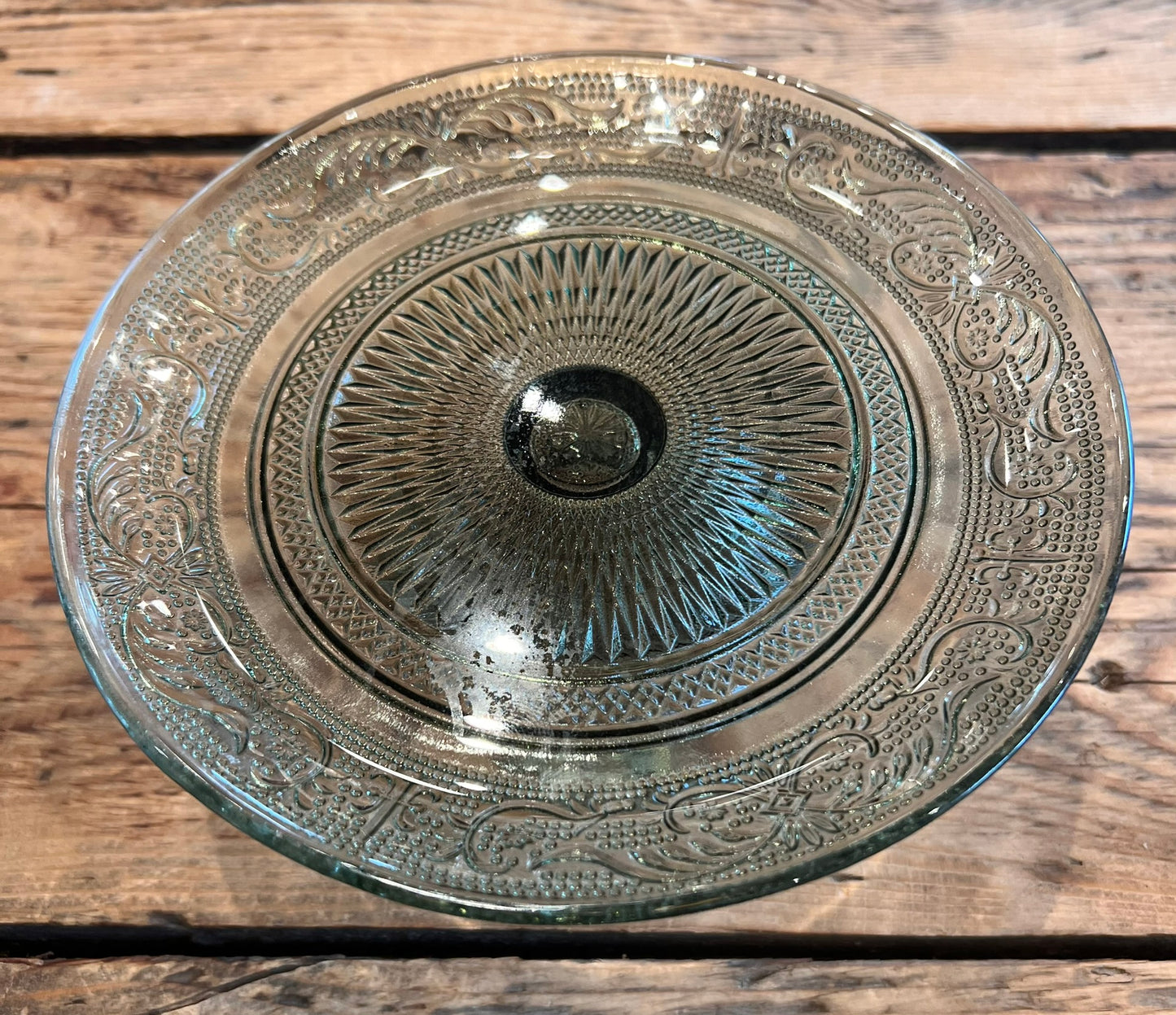 PD-18 - Cake Stand in Green Glass