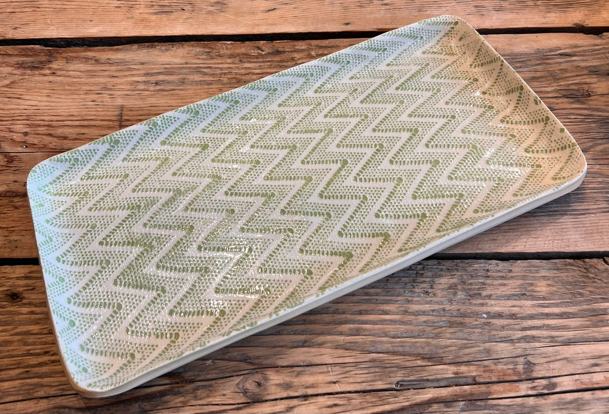 Tasting Tray - Chevron in Citrus