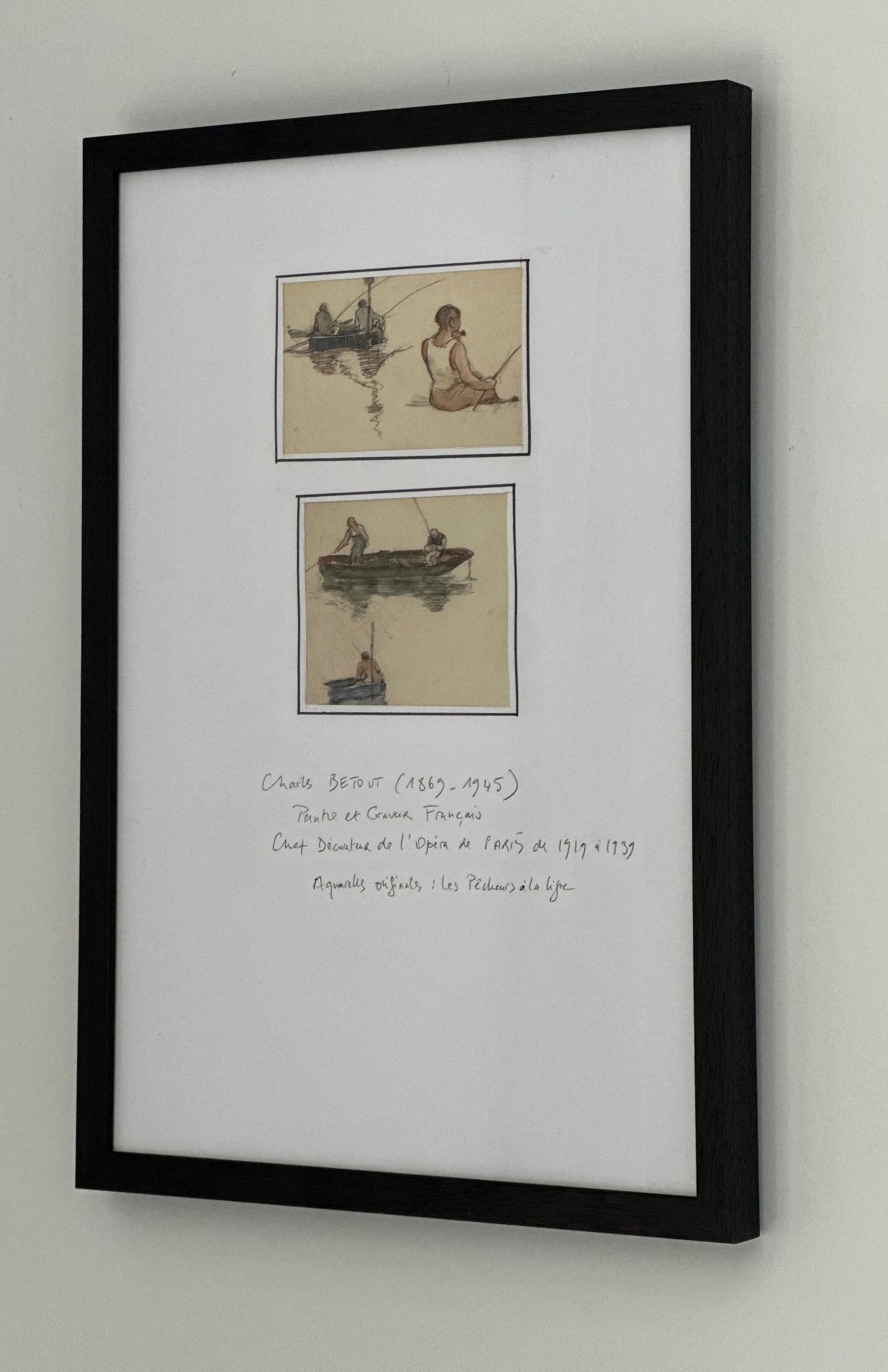 Artwork - Charls Betout Aquarelles Fishing Boats