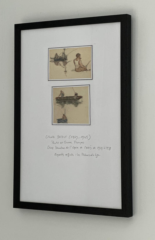 Artwork - Charls Betout Aquarelles Fishing Boats