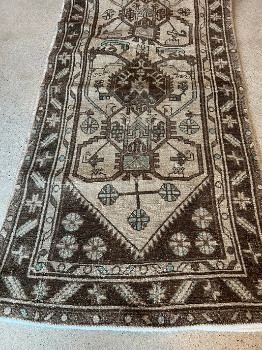 Vintage Hamadan Persian Rug J75862