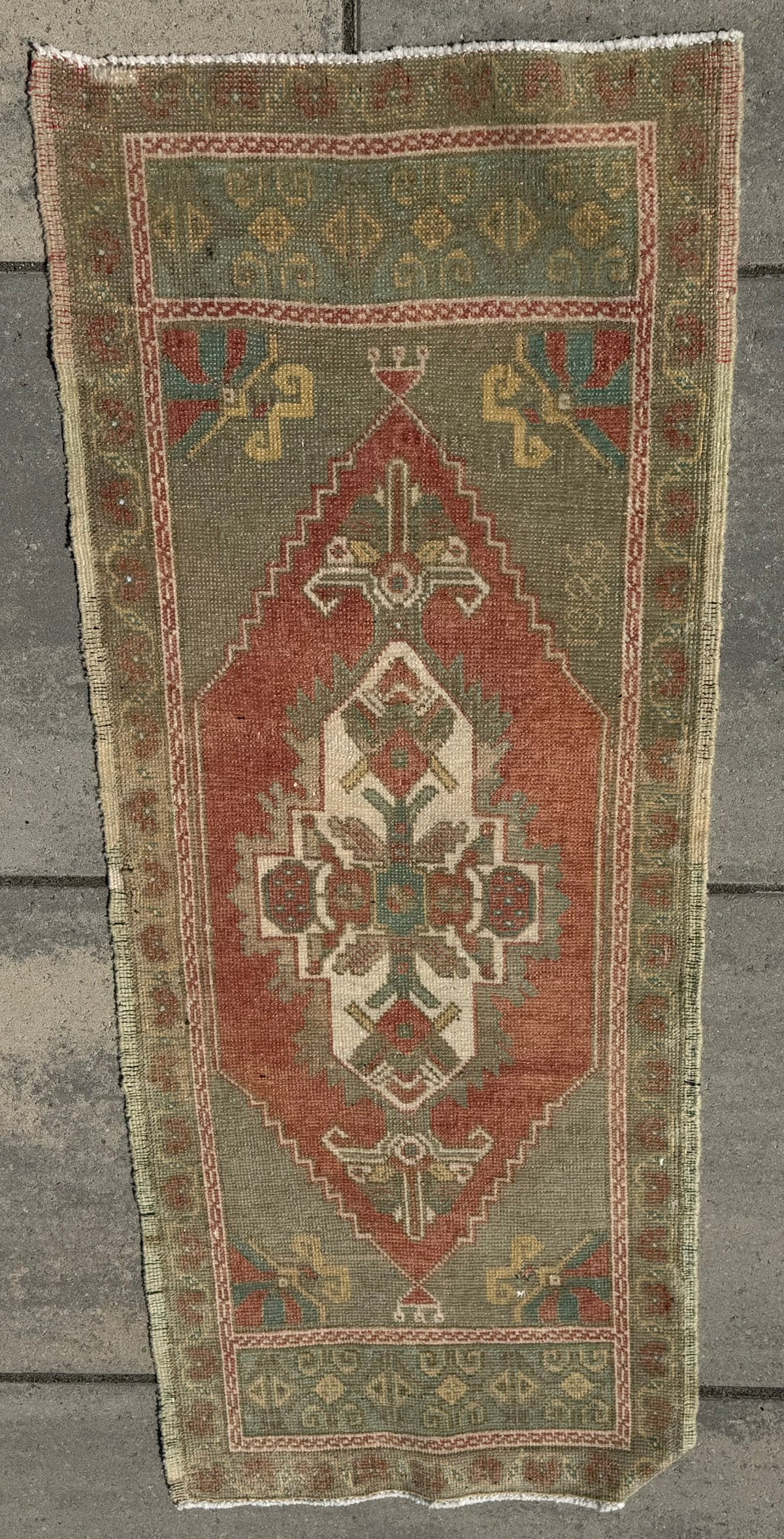 Vintage Turkish Yastik Rug J88092