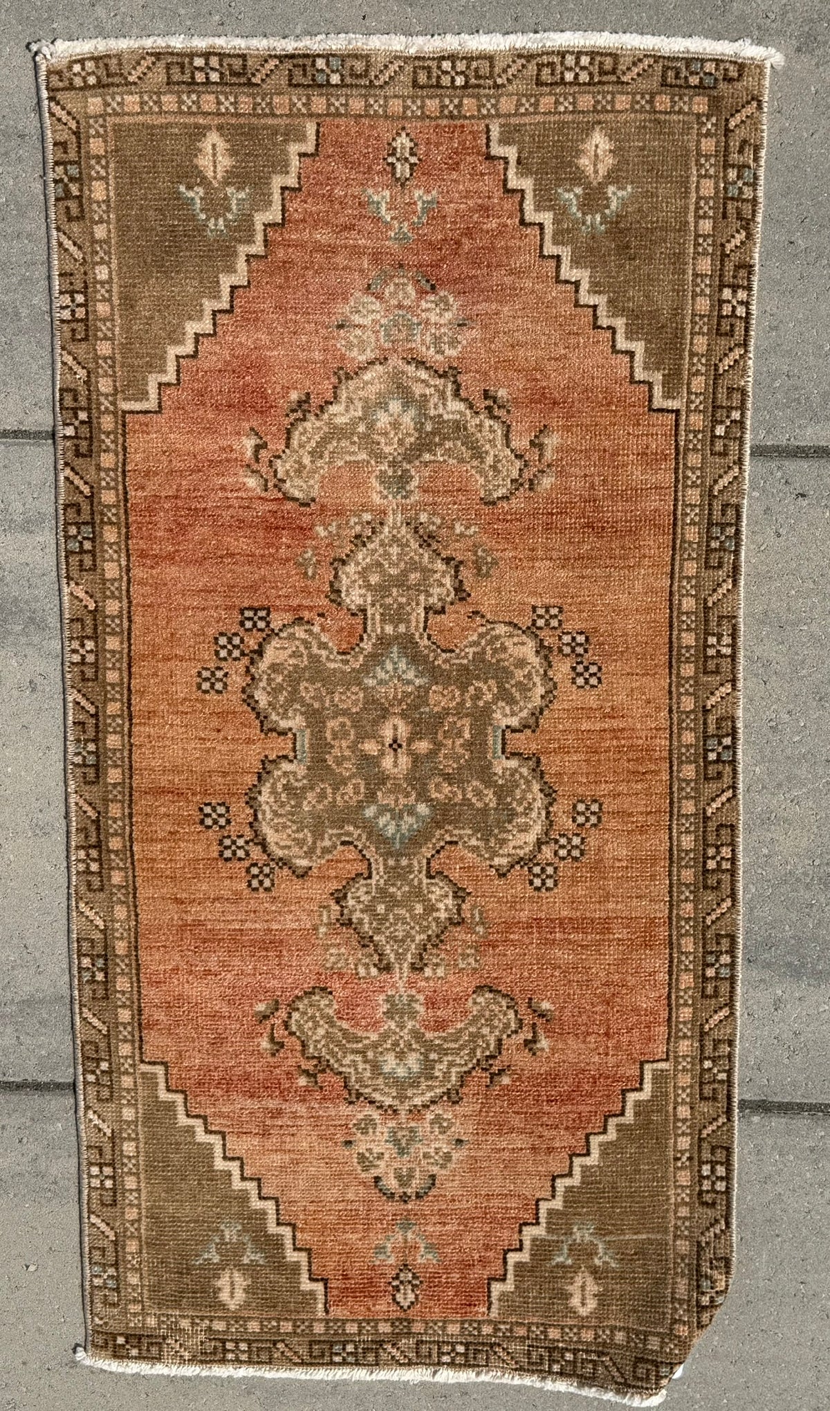 Vintage Turkish Yastik Rug J87267
