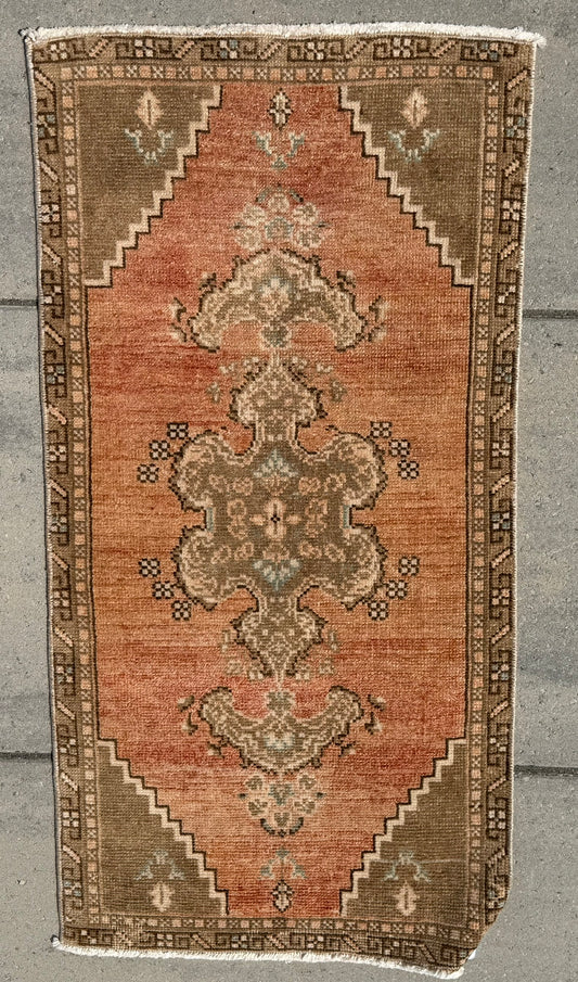 Vintage Turkish Yastik Rug J87267