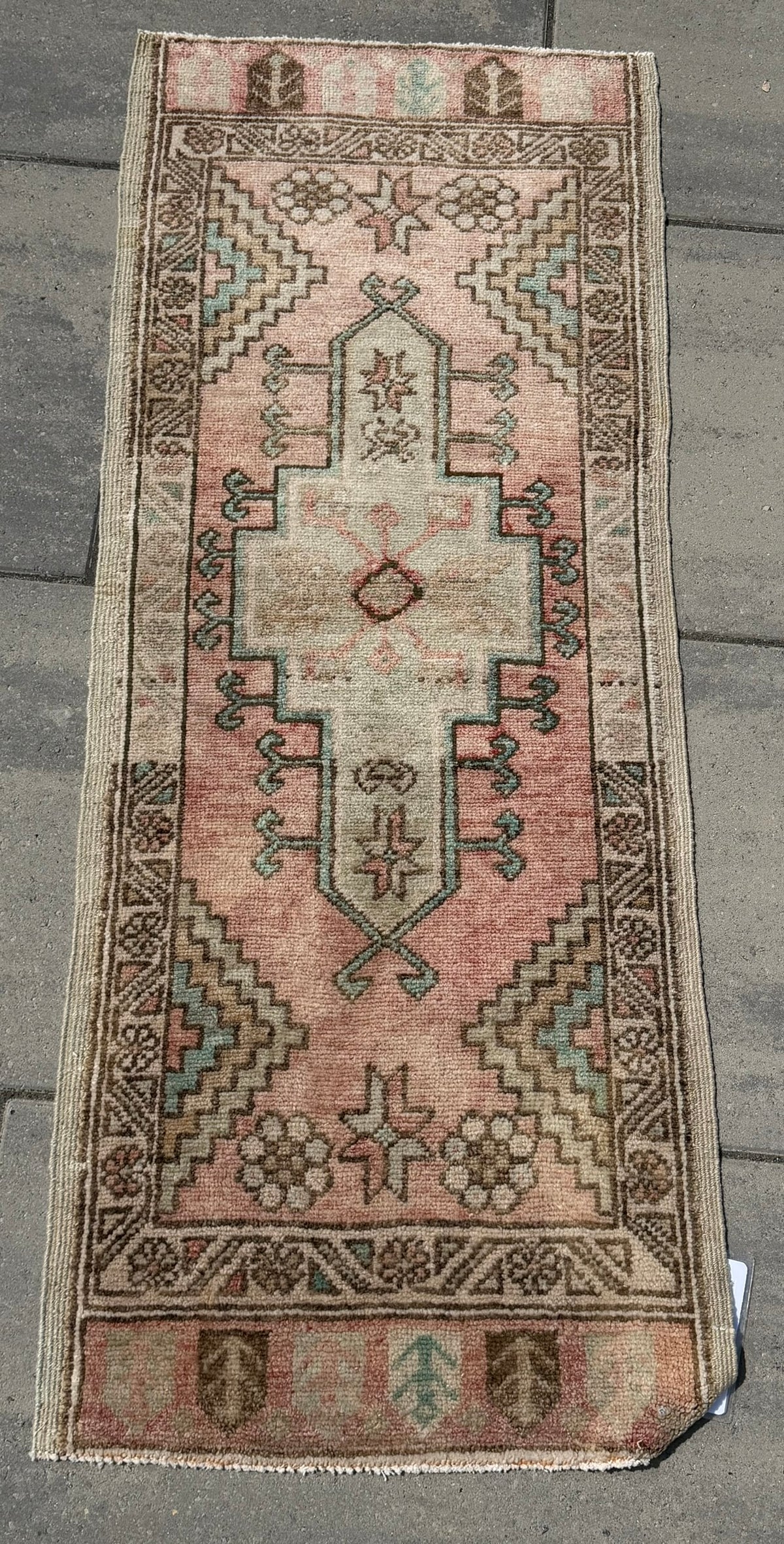 Vintage Turkish Yastik Rug J88039