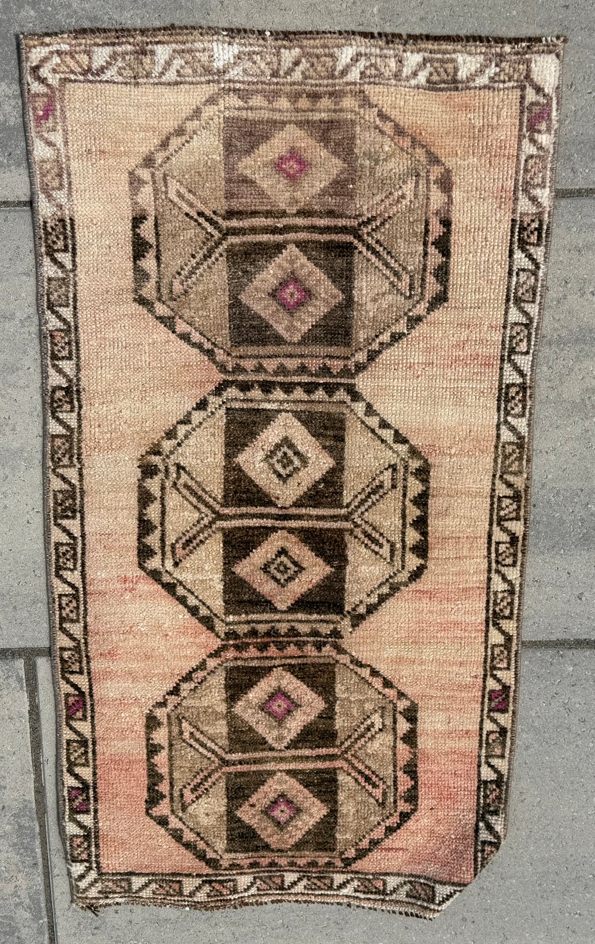 Vintage Turkish Yastik Rug J77641