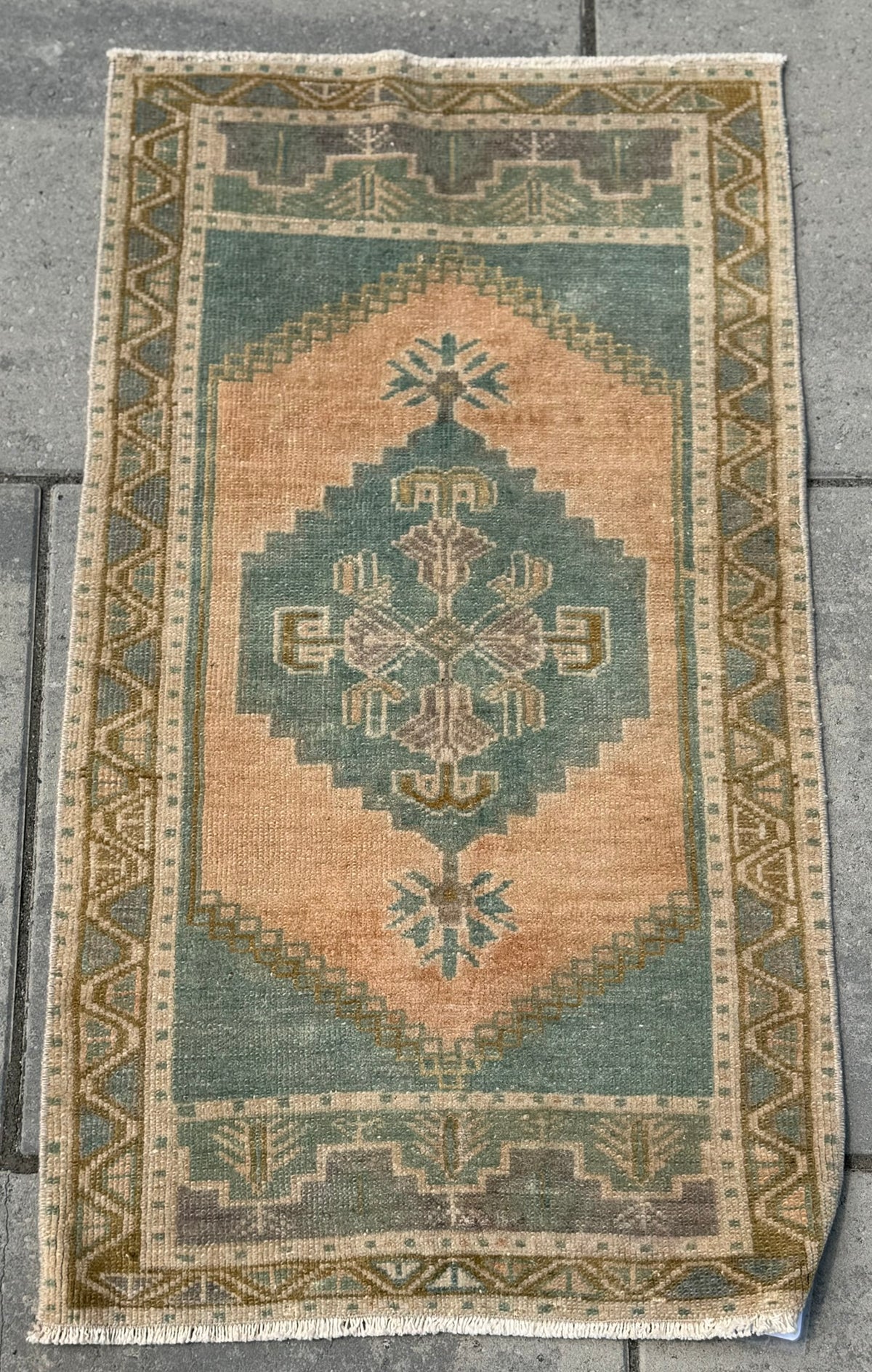 Vintage Turkish Yastik Rug J79133