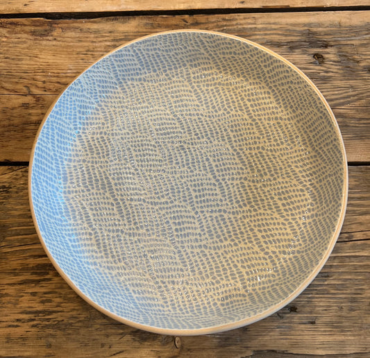 Lg Rd Cocktail Tray Braid