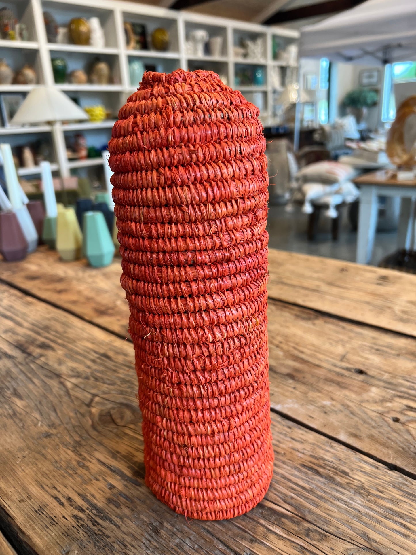 Rattan Water Bottle Holder