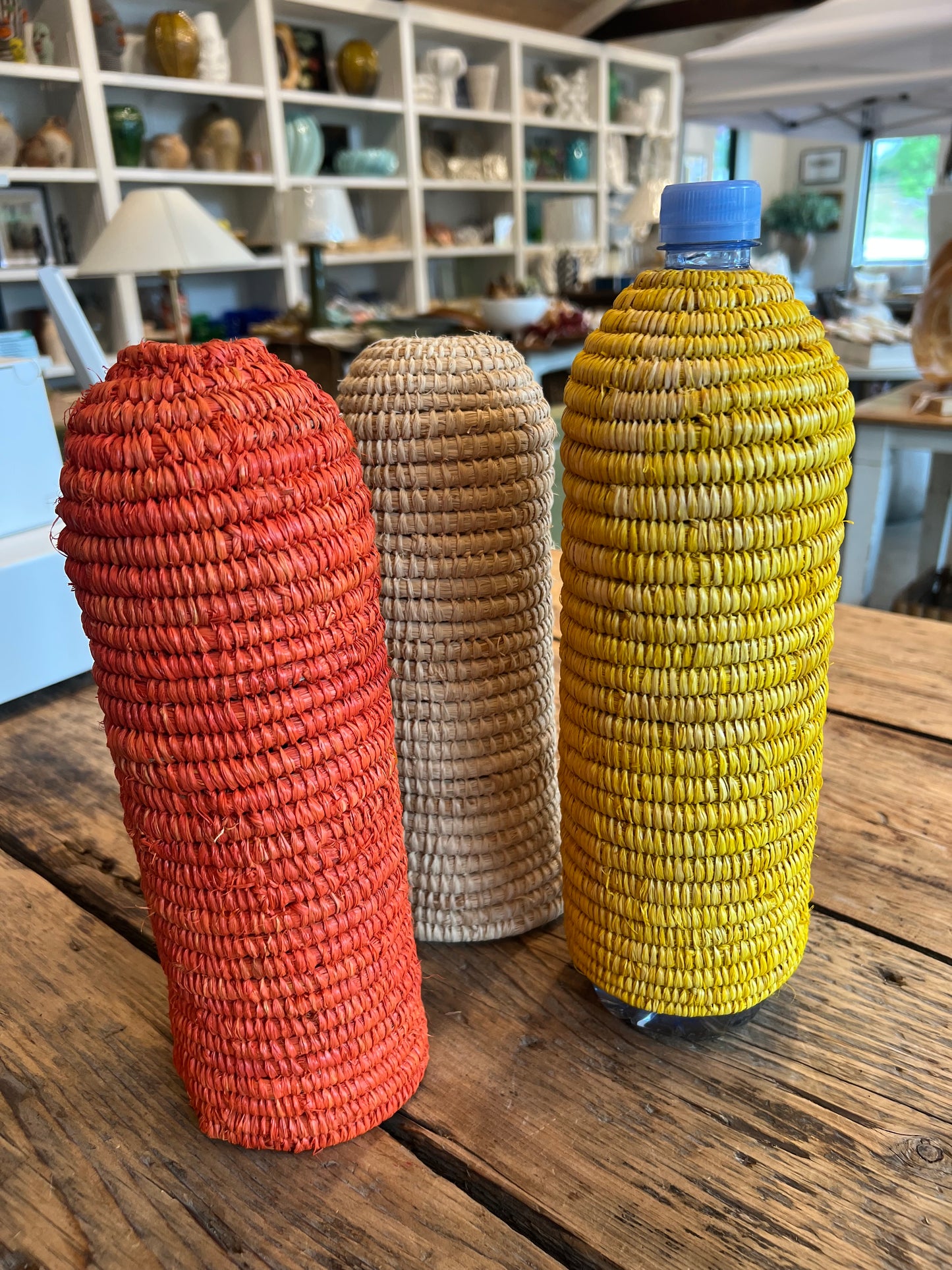 Rattan Water Bottle Holder