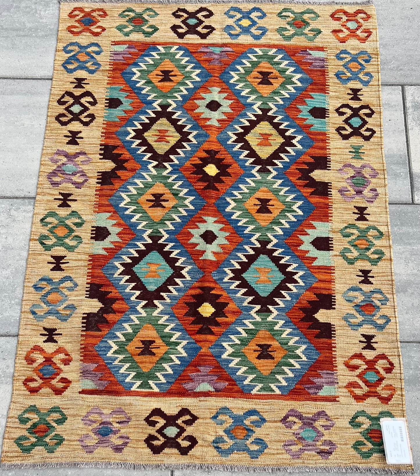 New Uzbek Kilim Rug J80116