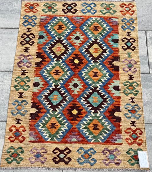 New Uzbek Kilim Rug J80116