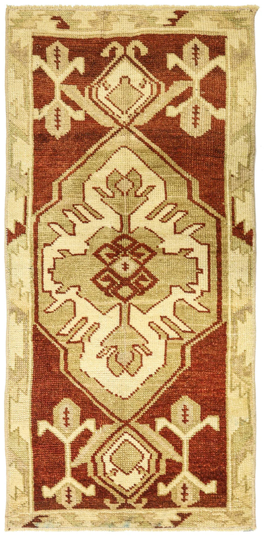 Vintage Turkish Yastik Rug J79009