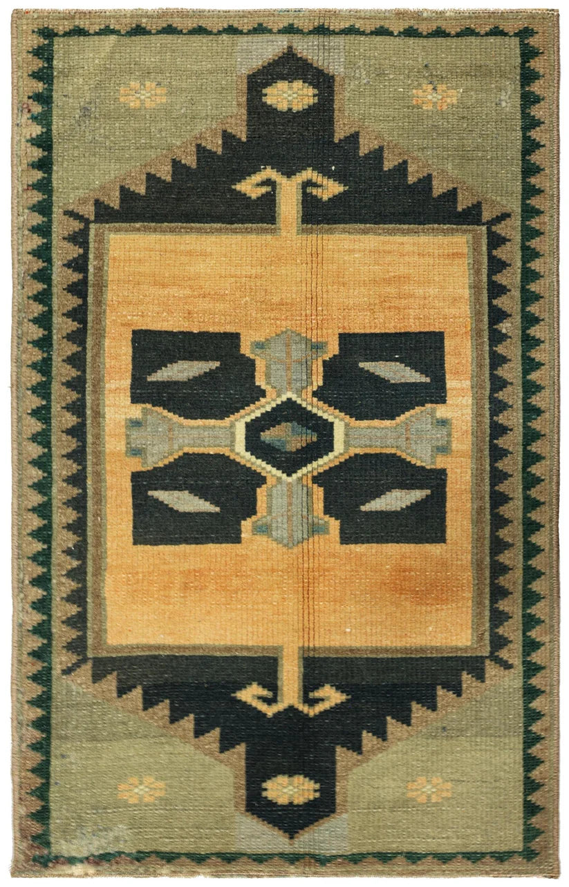 Vintage Turkish Yastik Rug J79115