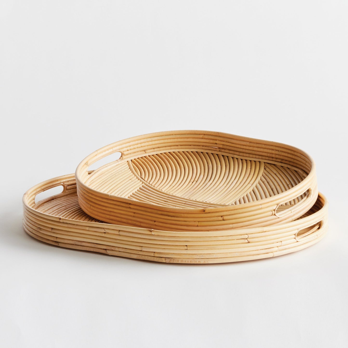 Jelani Cane Oval Trays