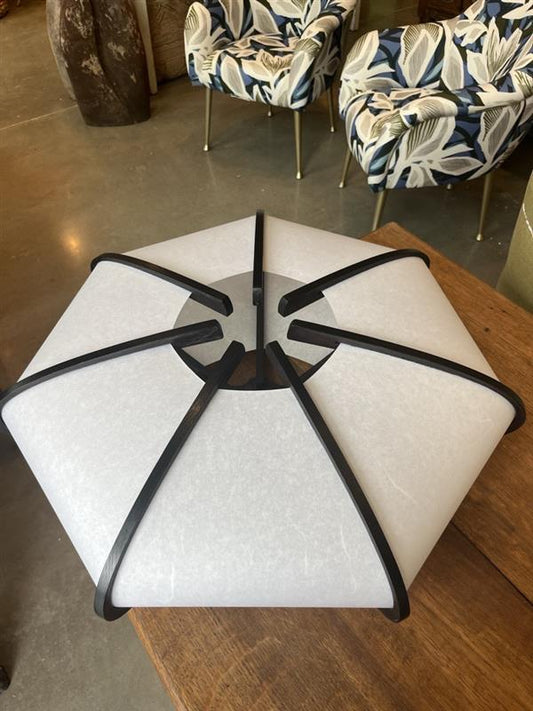 Otis Light white black catenary light 23" ebonized ash