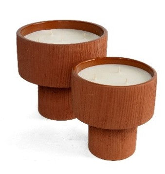 Striee Terracotta Cup - Ambre