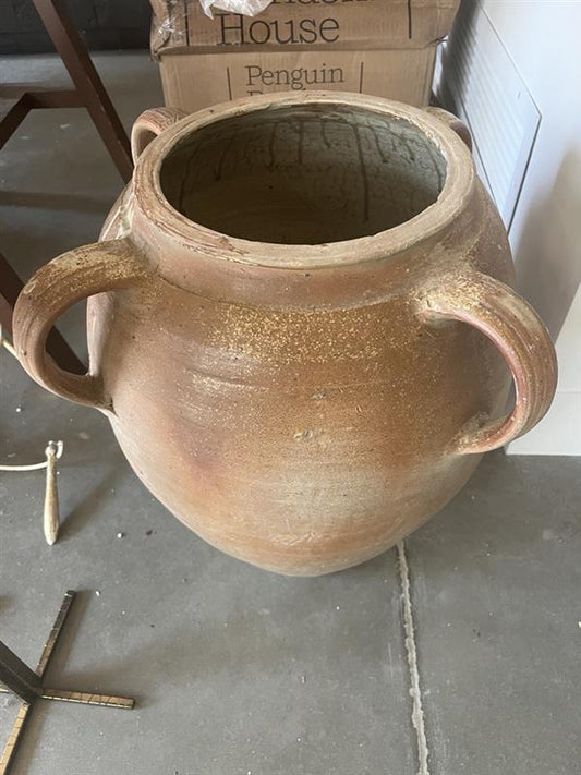 Planter Oval Four Handles terracotta