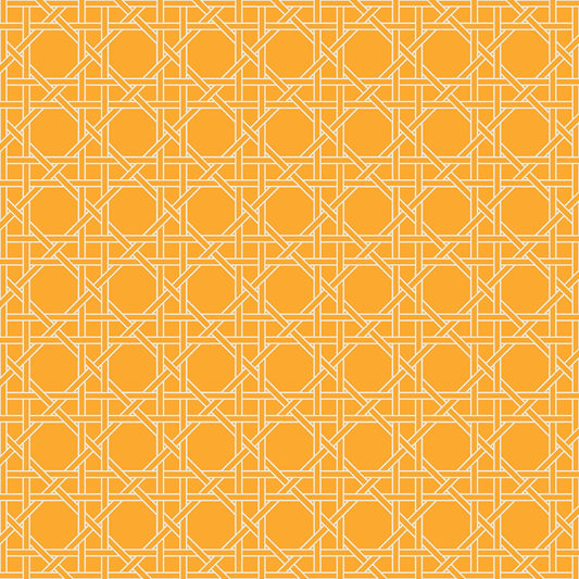 Sublime Trellis Mod Orange Lux Stone 18x18 large square