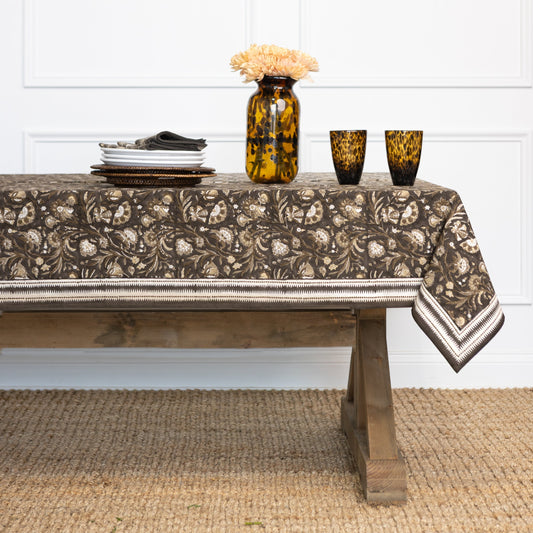 India Hicks Home Wildcard & Backgammon Chocolate Table  Runner
