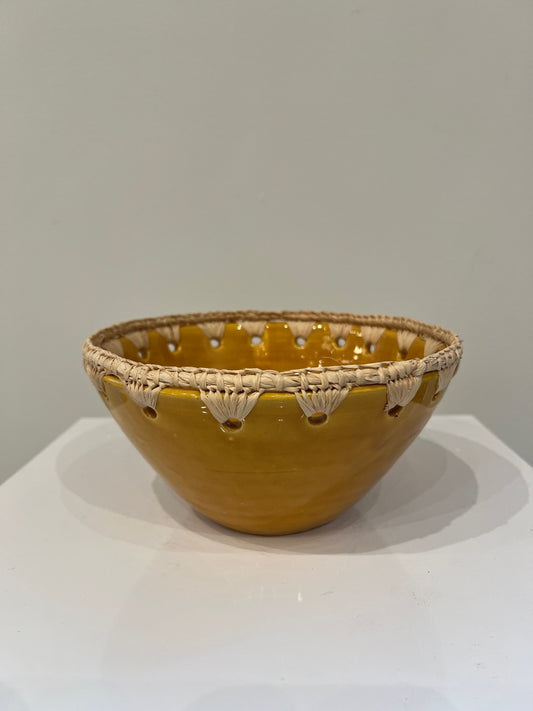Moroccan Raffia Bowl Medium