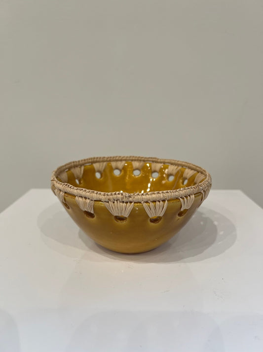 Moroccan Raffia Bowl Small