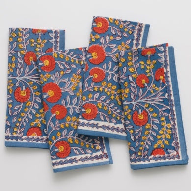 Pomegranate Napkins - set of 4