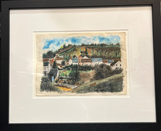 Artwork - Pastel Village Landscape