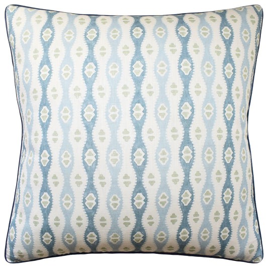 Throw Pillow: Elba Print (Chambray) 22" x 22"