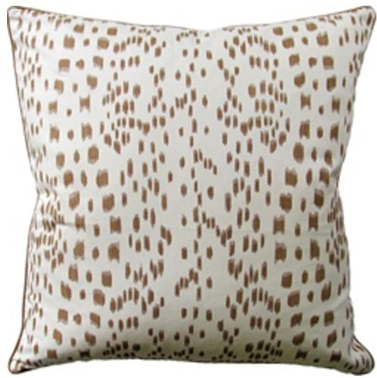 Throw Pillow: Les Touches (Sand) 22" x 22"