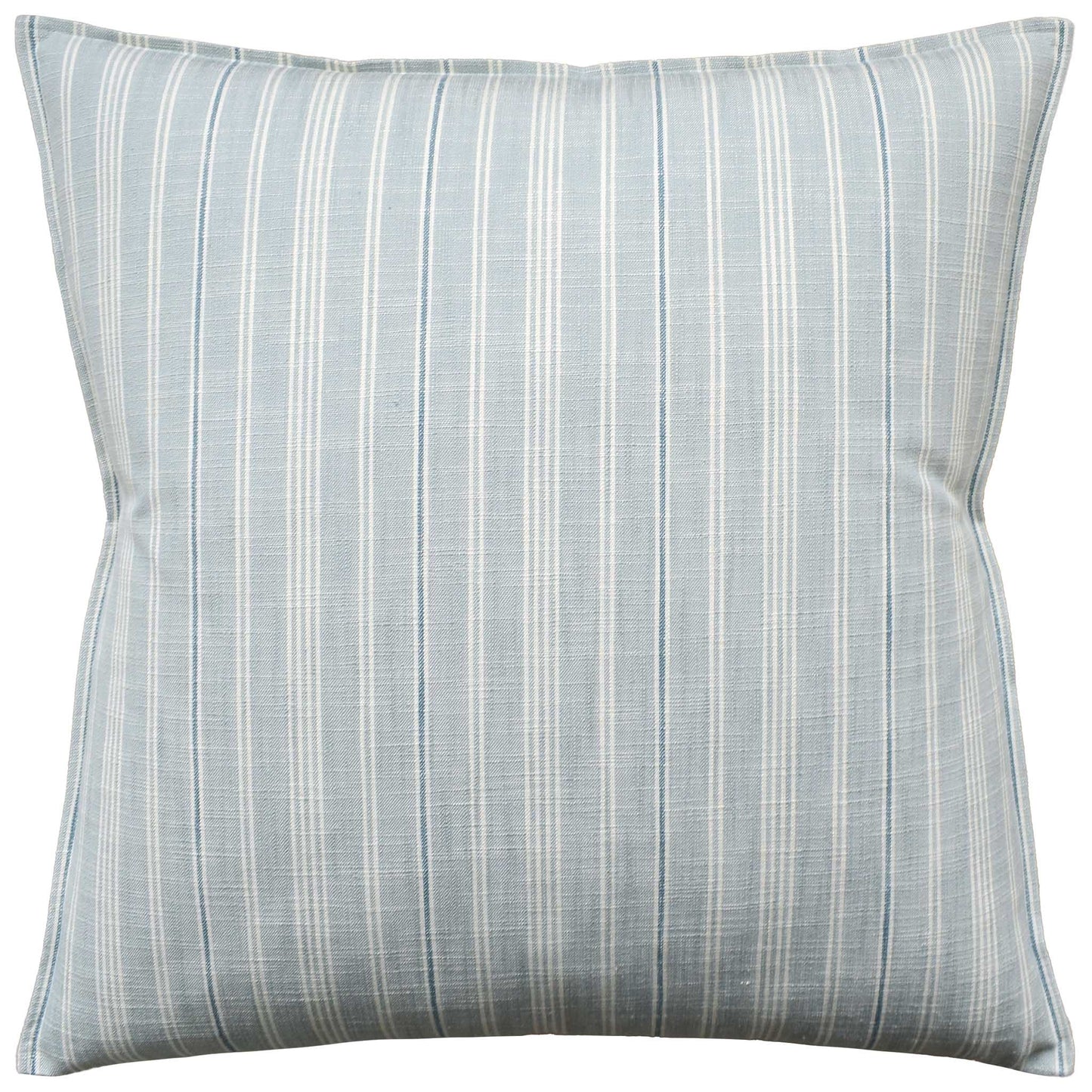 Throw Pillow: Lucy Stripe (China Blue) 22" x 22"