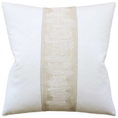 Throw Pillow: Giorgia Ischia Tape Ivory 22x22