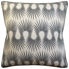Throw Pillow: Hedgehog Putty/Black 22" x 22"